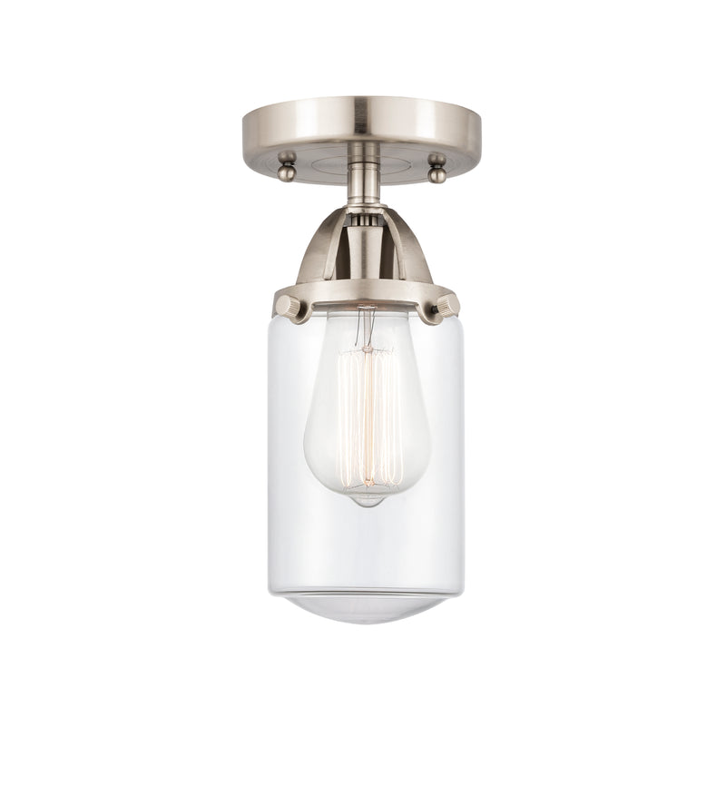 Innovations Lighting Dover 1 Light 4.5" Semi-Flush Mount 288-1C-SN-G312-LED