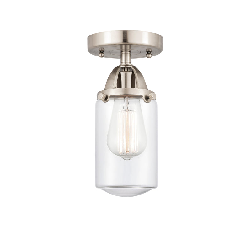 Innovations Lighting Dover 1 Light 4.5" Semi-Flush Mount 288-1C-SN-G312