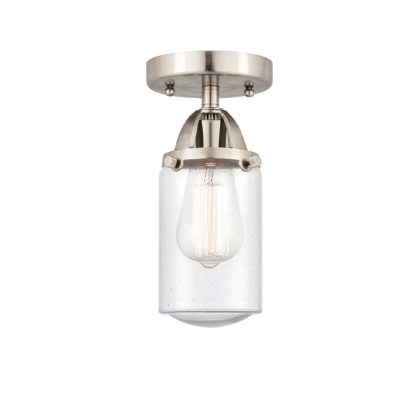 Innovations Lighting Dover 1 Light 4.5" Semi-Flush Mount 288-1C-SN-G314