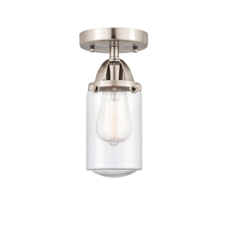 Innovations Lighting Dover 1 Light 4.5" Semi-Flush Mount 288-1C-SN-G314