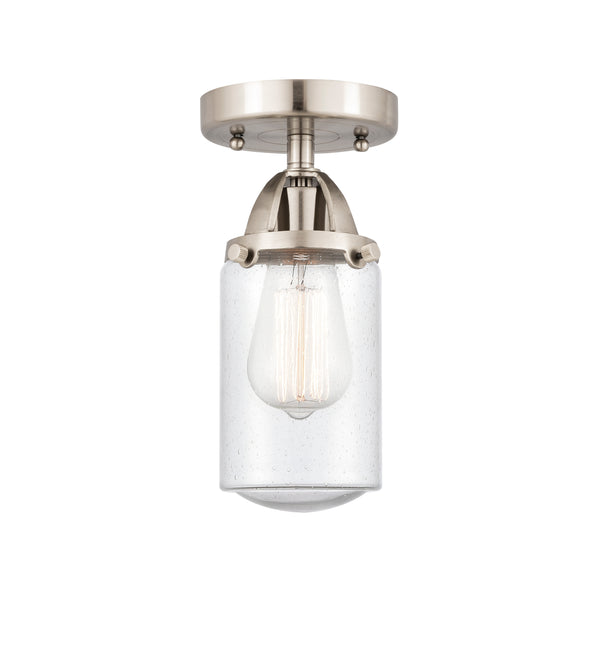 Innovations Lighting Dover 1 Light 4.5" Semi-Flush Mount 288-1C-SN-G314-LED