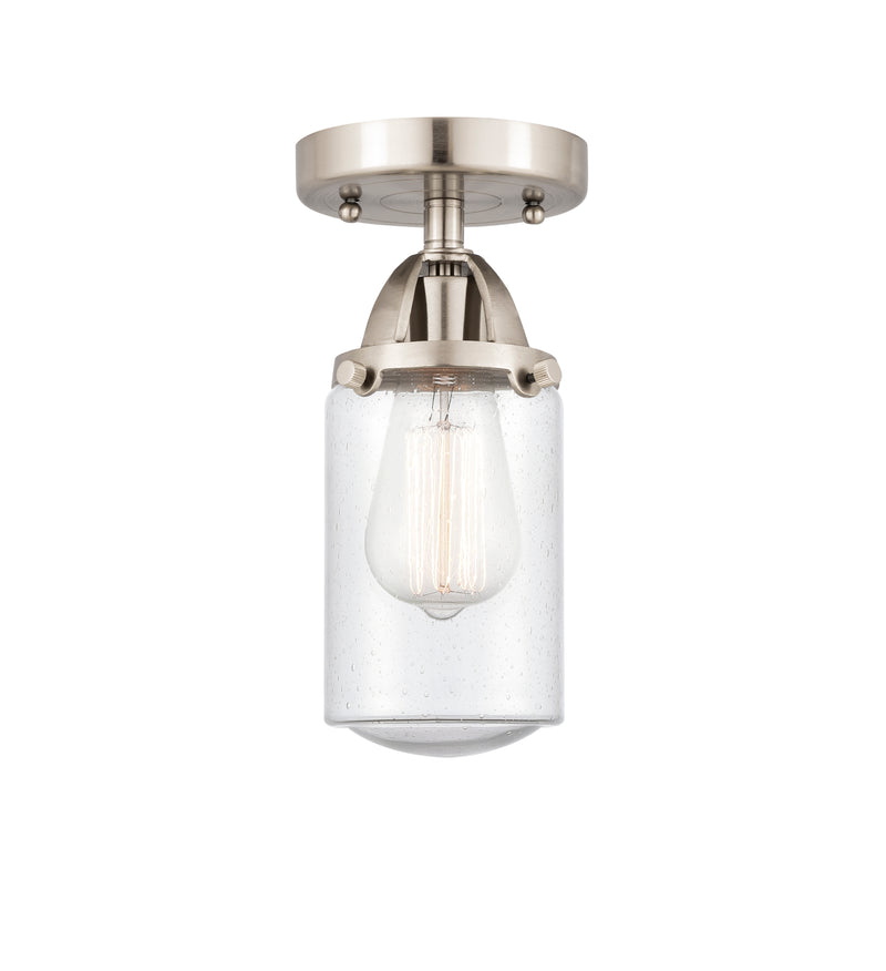 Innovations Lighting Dover 1 Light 4.5" Semi-Flush Mount 288-1C-SN-G314-LED