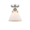 Innovations Lighting Large Cone 1 Light 7.75" Semi-Flush Mount 288-1C-SN-G41