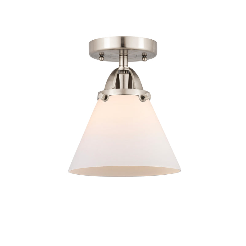 Innovations Lighting Large Cone 1 Light 7.75" Semi-Flush Mount 288-1C-SN-G41