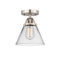 Innovations Lighting Large Cone 1 Light 7.75" Semi-Flush Mount 288-1C-SN-G42-LED