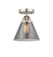 Innovations Lighting Large Cone 1 Light 7.75" Semi-Flush Mount 288-1C-SN-G43-LED