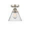Innovations Lighting Large Cone 1 Light 7.75" Semi-Flush Mount 288-1C-SN-G44