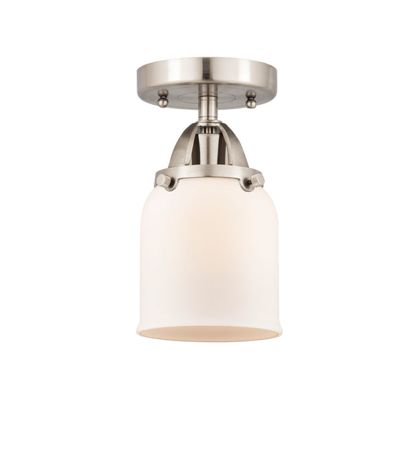 Innovations Lighting Small Bell 1 Light 5" Semi-Flush Mount 288-1C-SN-G51-LED
