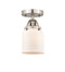 Innovations Lighting Small Bell 1 Light 5" Semi-Flush Mount 288-1C-SN-G51-LED