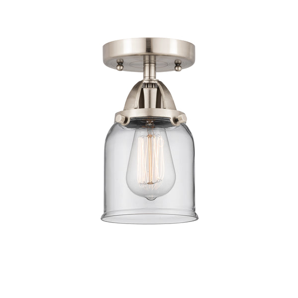 Innovations Lighting Small Bell 1 Light 5" Semi-Flush Mount 288-1C-SN-G52