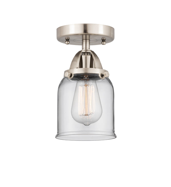 Innovations Lighting Small Bell 1 Light 5" Semi-Flush Mount 288-1C-SN-G52-LED