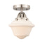 Innovations Lighting Small Oxford 1 Light 7.5" Semi-Flush Mount 288-1C-SN-G531-LED