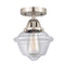 Innovations Lighting Small Oxford 1 Light 7.5" Semi-Flush Mount 288-1C-SN-G532-LED