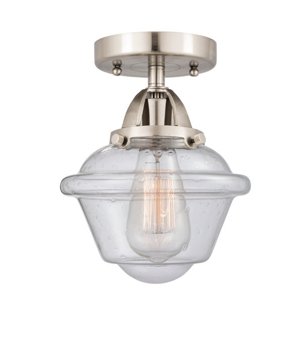 Innovations Lighting Small Oxford 1 Light 7.5" Semi-Flush Mount 288-1C-SN-G534-LED