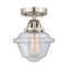 Innovations Lighting Small Oxford 1 Light 7.5" Semi-Flush Mount 288-1C-SN-G534-LED