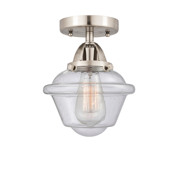 Innovations Lighting Small Oxford 1 Light 7.5" Semi-Flush Mount 288-1C-SN-G534