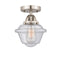 Innovations Lighting Small Oxford 1 Light 7.5" Semi-Flush Mount 288-1C-SN-G534