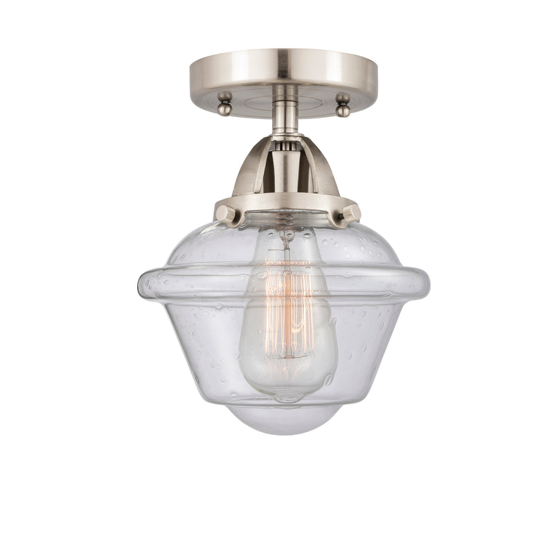 Innovations Lighting Small Oxford 1 Light 7.5" Semi-Flush Mount 288-1C-SN-G534
