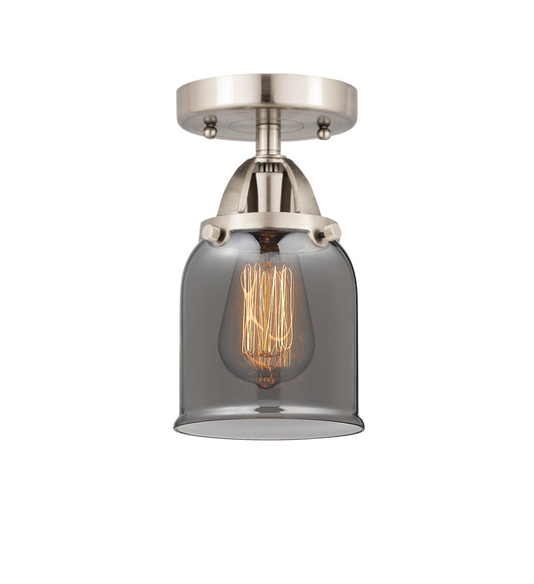 Innovations Lighting Small Bell 1 Light 5" Semi-Flush Mount 288-1C-SN-G53-LED