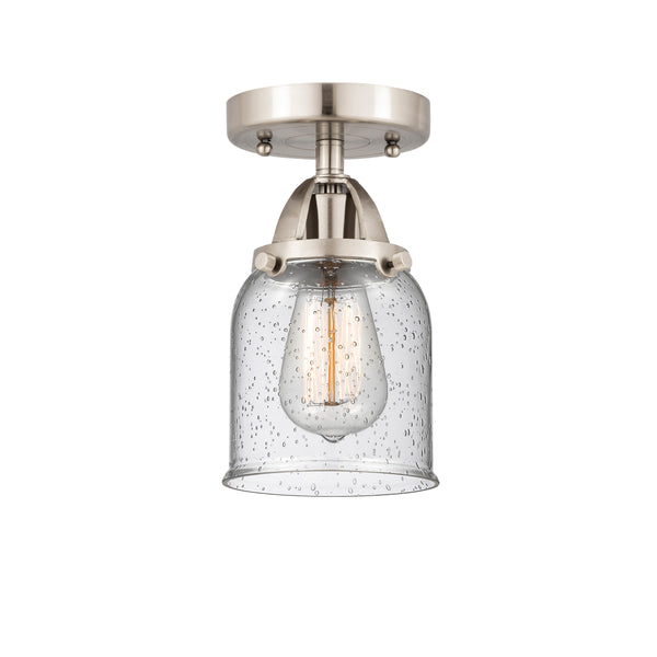 Innovations Lighting Small Bell 1 Light 5" Semi-Flush Mount 288-1C-SN-G54