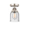 Innovations Lighting Small Bell 1 Light 5" Semi-Flush Mount 288-1C-SN-G54