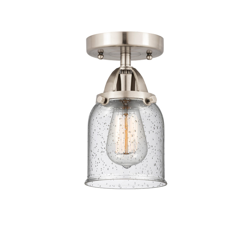 Innovations Lighting Small Bell 1 Light 5" Semi-Flush Mount 288-1C-SN-G54