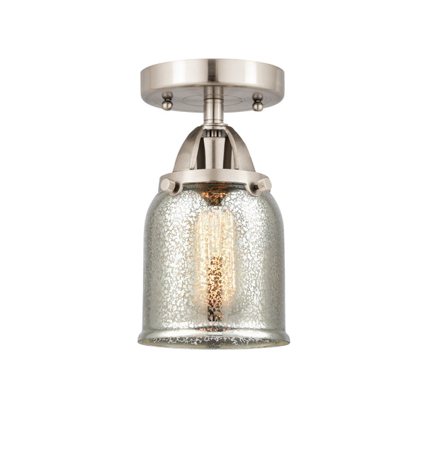 Innovations Lighting Small Bell 1 Light 5" Semi-Flush Mount 288-1C-SN-G58-LED