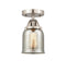 Innovations Lighting Small Bell 1 Light 5" Semi-Flush Mount 288-1C-SN-G58-LED