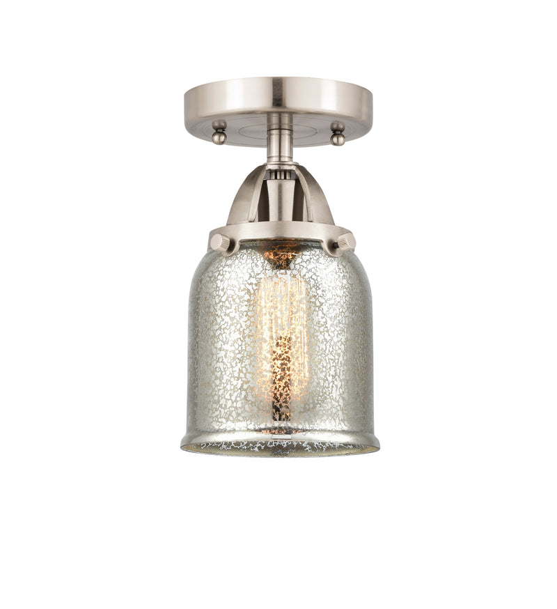 Innovations Lighting Small Bell 1 Light 5" Semi-Flush Mount 288-1C-SN-G58-LED