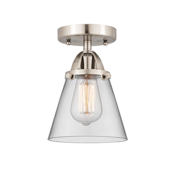 Innovations Lighting Small Cone 1 Light 6.25" Semi-Flush Mount 288-1C-SN-G62-LED