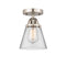 Innovations Lighting Small Cone 1 Light 6.25" Semi-Flush Mount 288-1C-SN-G62