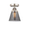 Innovations Lighting Small Cone 1 Light 6.25" Semi-Flush Mount 288-1C-SN-G63