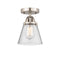 Innovations Lighting Small Cone 1 Light 6.25" Semi-Flush Mount 288-1C-SN-G64