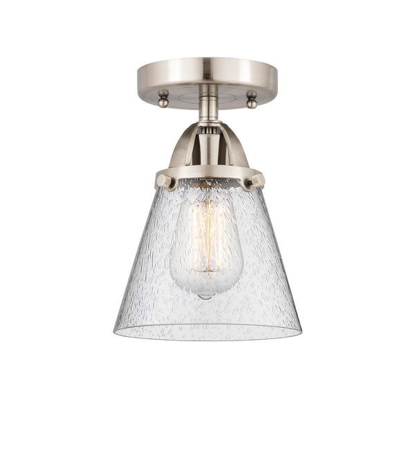 Innovations Lighting Small Cone 1 Light 6.25" Semi-Flush Mount 288-1C-SN-G64-LED