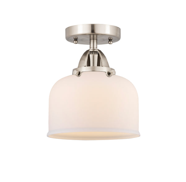 Innovations Lighting Large Bell 1 Light 8" Semi-Flush Mount 288-1C-SN-G71-LED