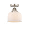 Innovations Lighting Large Bell 1 Light 8" Semi-Flush Mount 288-1C-SN-G71-LED