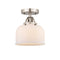 Innovations Lighting Large Bell 1 Light 8" Semi-Flush Mount 288-1C-SN-G71