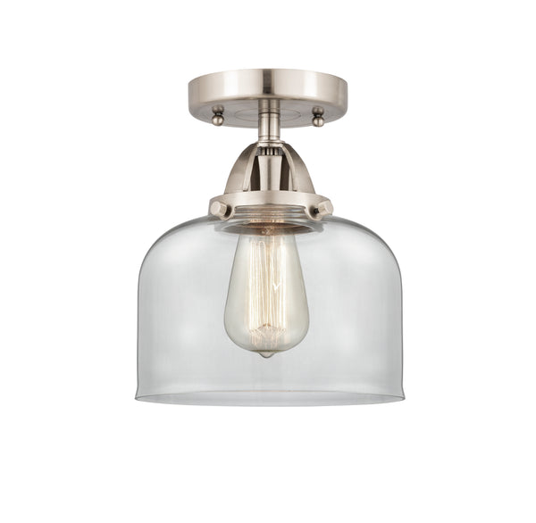 Innovations Lighting Large Bell 1 Light 8" Semi-Flush Mount 288-1C-SN-G72-LED