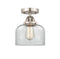 Innovations Lighting Large Bell 1 Light 8" Semi-Flush Mount 288-1C-SN-G72-LED