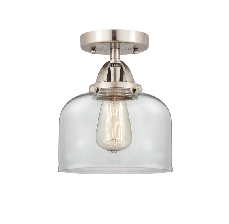 Innovations Lighting Large Bell 1 Light 8" Semi-Flush Mount 288-1C-SN-G72-LED
