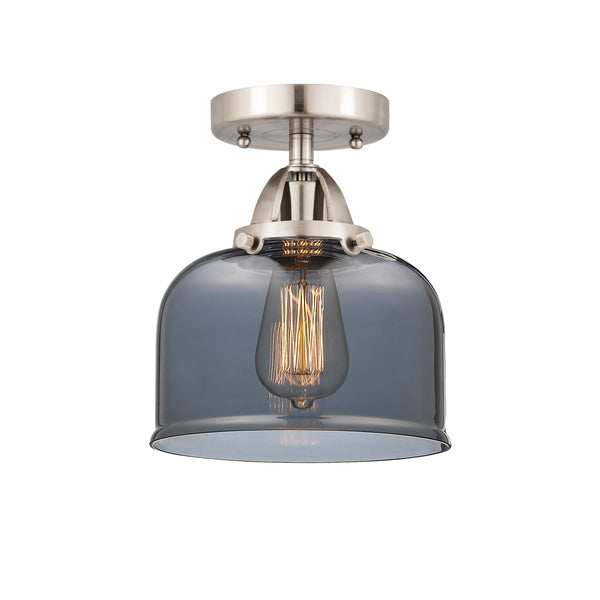 Innovations Lighting Large Bell 1 Light 8" Semi-Flush Mount 288-1C-SN-G73