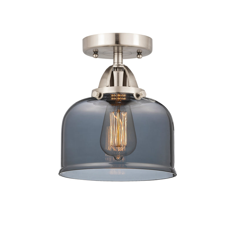 Innovations Lighting Large Bell 1 Light 8" Semi-Flush Mount 288-1C-SN-G73
