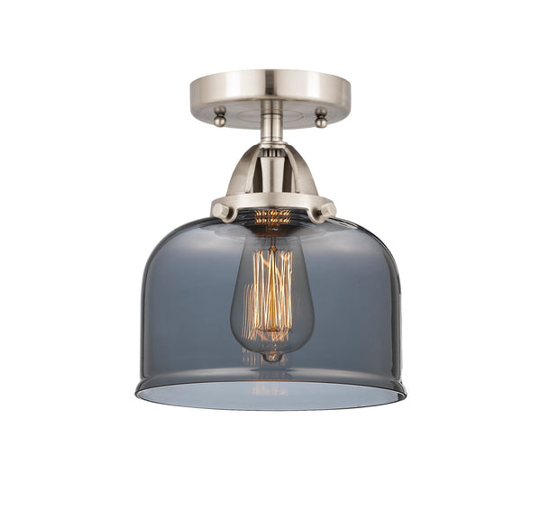 Innovations Lighting Large Bell 1 Light 8" Semi-Flush Mount 288-1C-SN-G73-LED