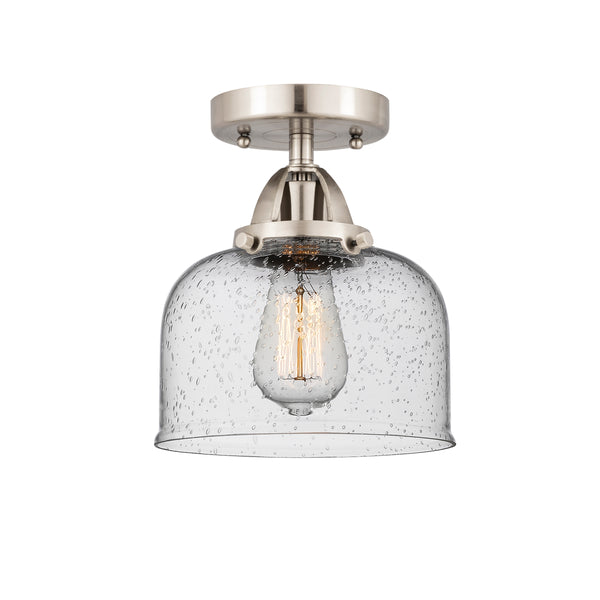 Innovations Lighting Large Bell 1 Light 8" Semi-Flush Mount 288-1C-SN-G74