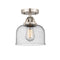 Innovations Lighting Large Bell 1 Light 8" Semi-Flush Mount 288-1C-SN-G74