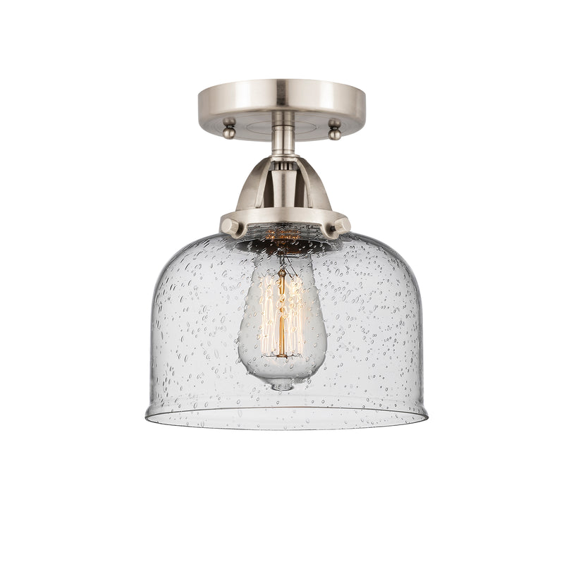 Innovations Lighting Large Bell 1 Light 8" Semi-Flush Mount 288-1C-SN-G74