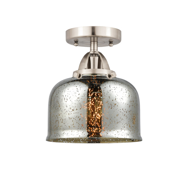 Innovations Lighting Large Bell 1 Light 8" Semi-Flush Mount 288-1C-SN-G78