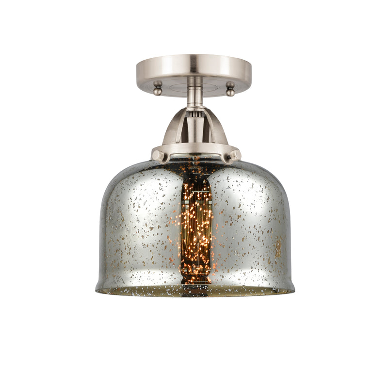 Innovations Lighting Large Bell 1 Light 8" Semi-Flush Mount 288-1C-SN-G78