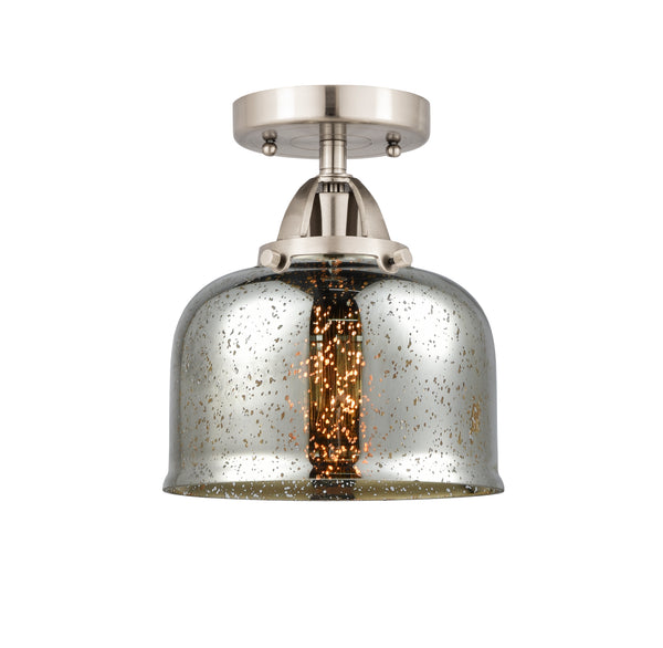 Innovations Lighting Large Bell 1 Light 8" Semi-Flush Mount 288-1C-SN-G78-LED