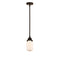 Dover Mini Pendant shown in the Oil Rubbed Bronze finish with a Matte White shade